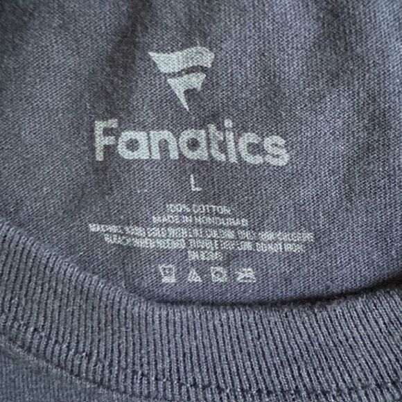 UNCW Seahawks Mens SZ L LS Crewneck Tee Blue Univ of NC Wilmington 100% Cotton - Picture 7 of 9